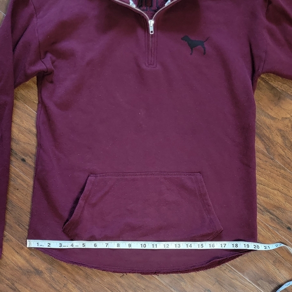 PINK by Victoria's Secret Women's Half Zip Pullover Comfy Sweatshirt Size Small - Picture 10 of 10